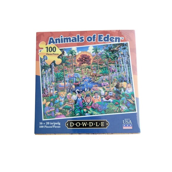 ANIMALS OF EDEN BY ERIC DOWDLE Complete 100 Piece Jigsaw Children's Puzzle - Picture 5 of 6